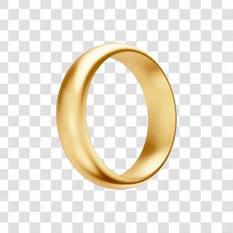 Asset 3d aliança dourada casamento noivado compromisso com fundo transparente copiar