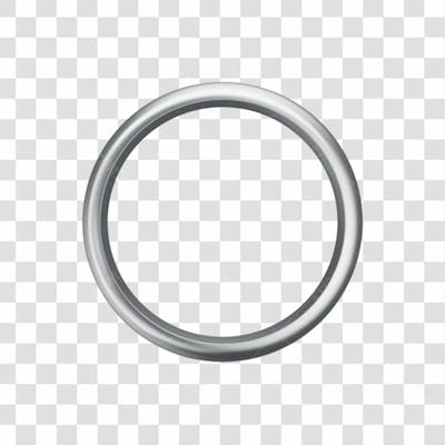 Asset 3D Aliança Prata Casamento Noivado Compromisso Com Fundo Transparente Copiar 2
