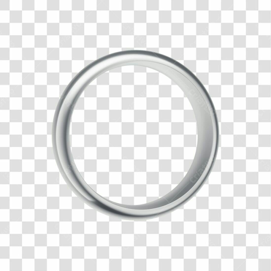 Icone Anel Prata Casamento PNG com fundo transparente