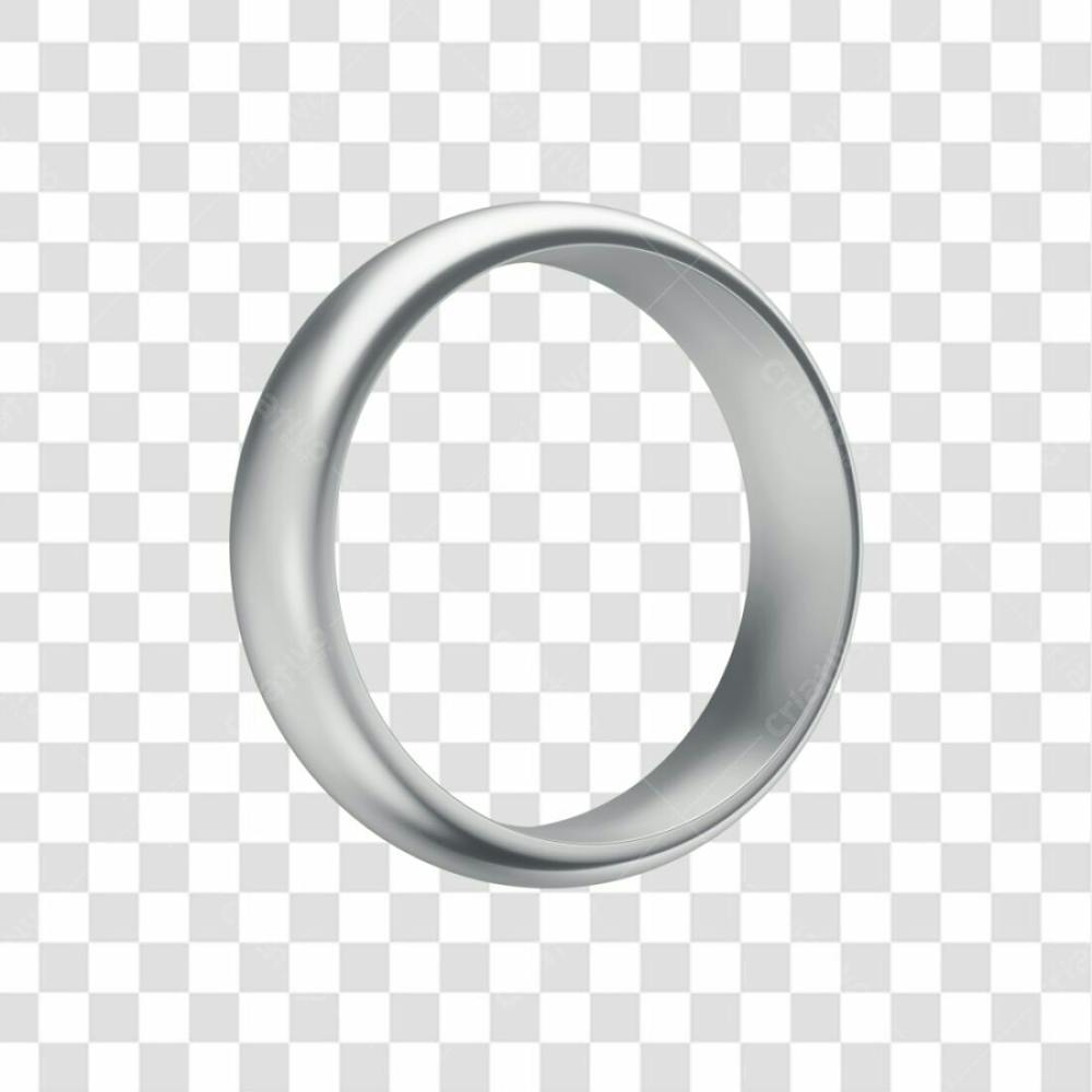 Asset 3D Aliança Prata Casamento Noivado Compromisso Com Fundo Transparente Copiar 2