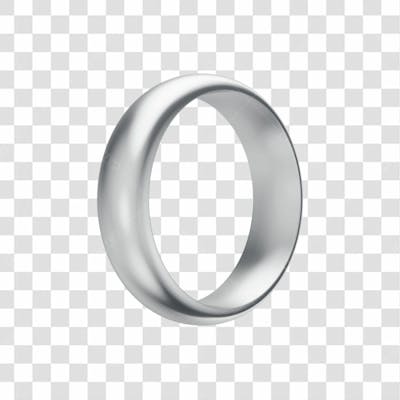 Asset 3D Aliança Prata Casamento Noivado Compromisso Com Fundo Transparente Copiar 2