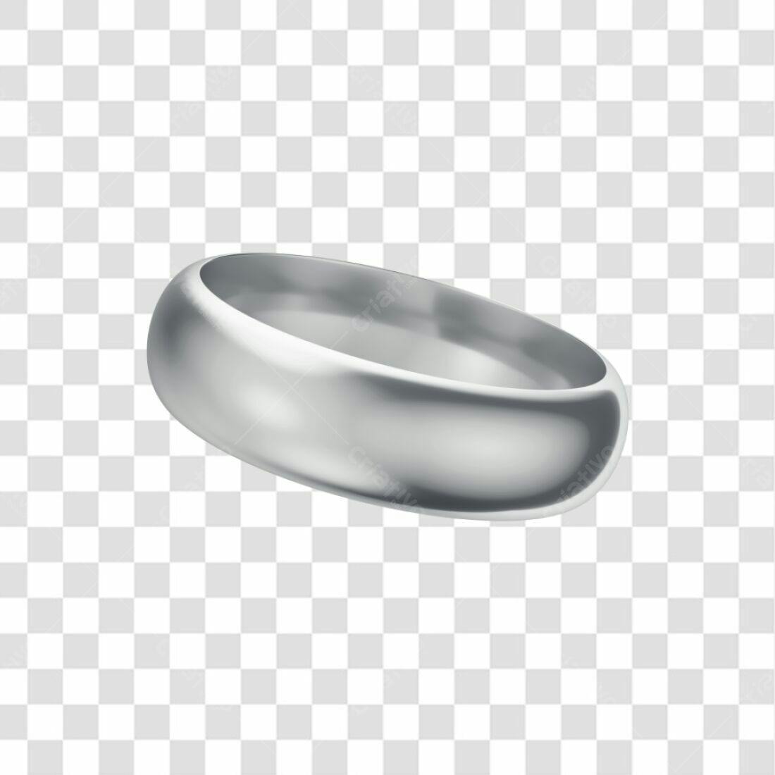 Icone Anel Prata Casamento PNG com fundo transparente