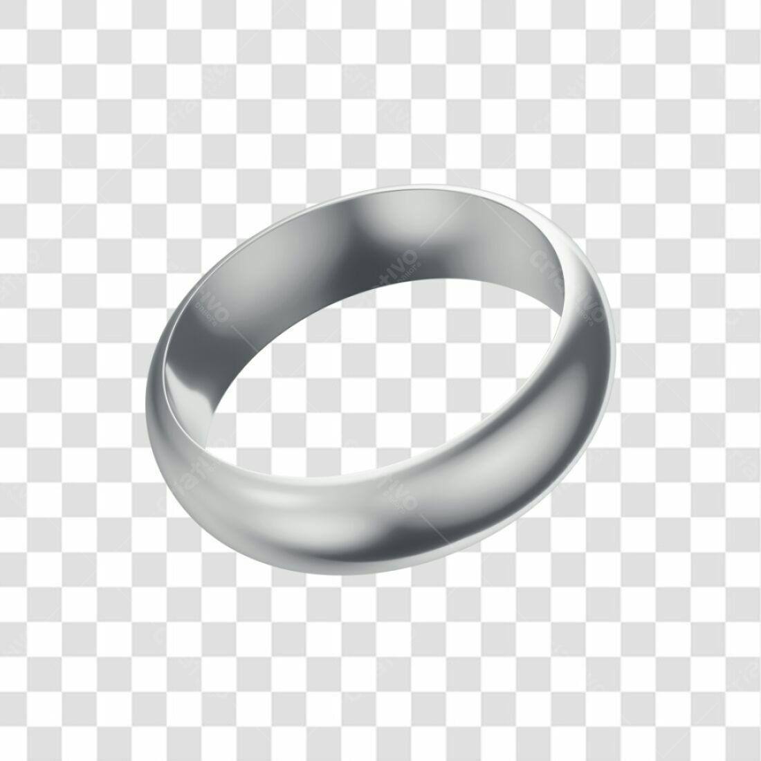 Icone Aliança Prata PNG com fundo transparente