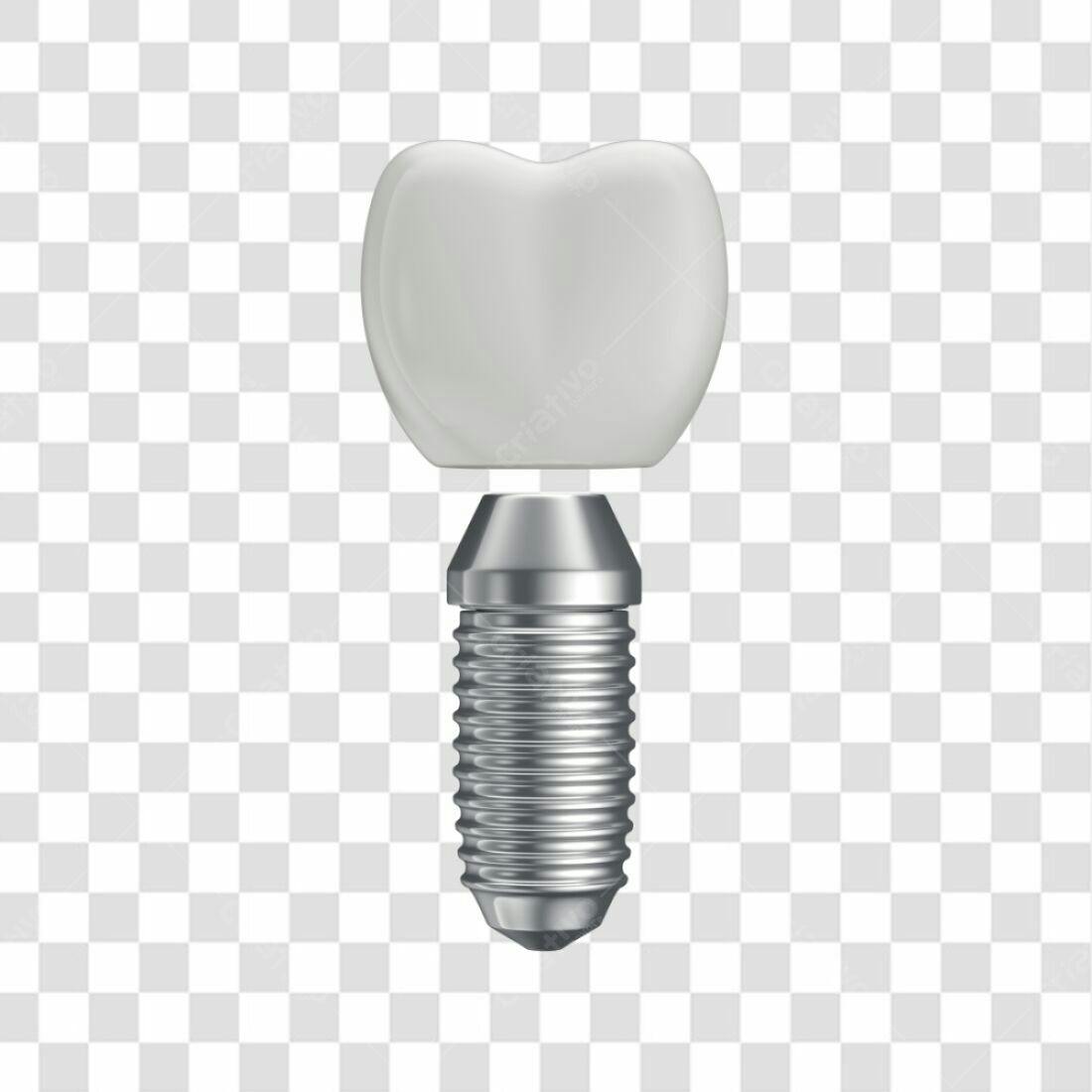 Icone Dente Implante PNG com fundo transparente