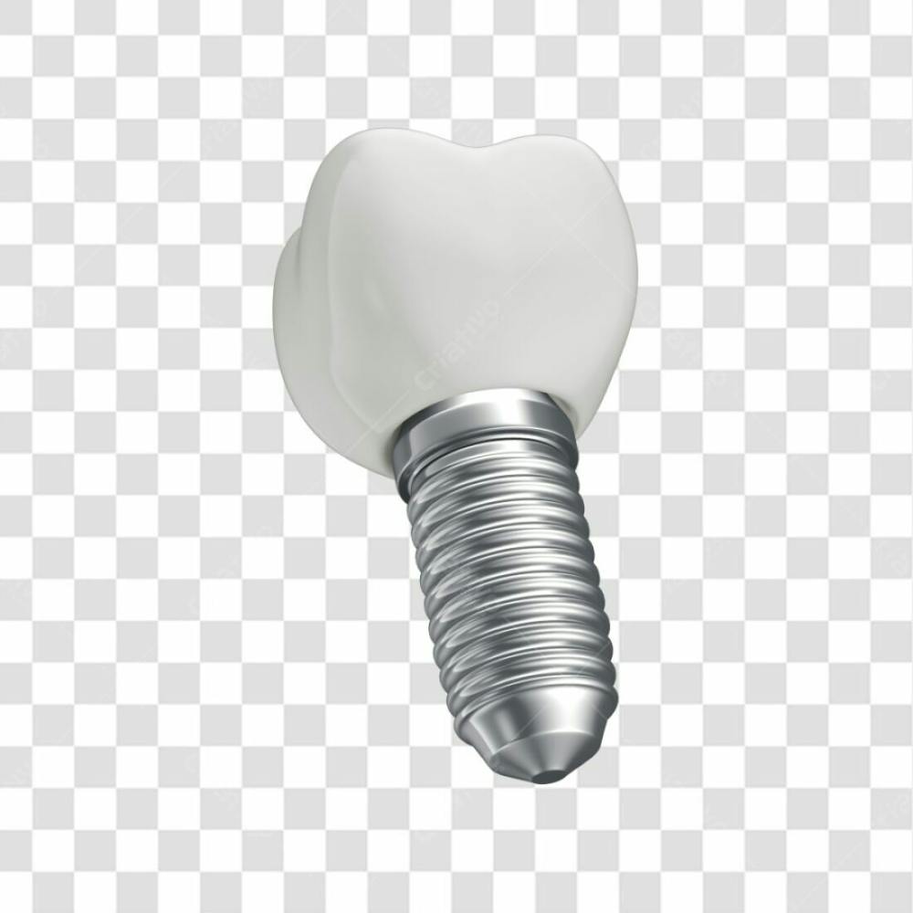Asset 3D Dente Em 3D Para Implante Dentário Com Fundo Transparente Copiar