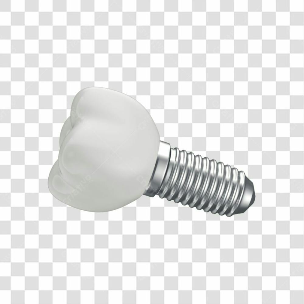 Asset 3D Dente Em 3D Para Implante Dentário Com Fundo Transparente Copiar
