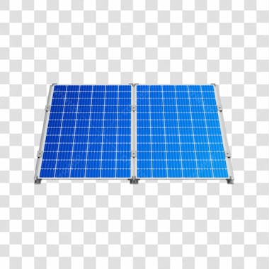 Asset 3d energia solar placa solar azul fotovotaica isolada com fundo transparente copiar