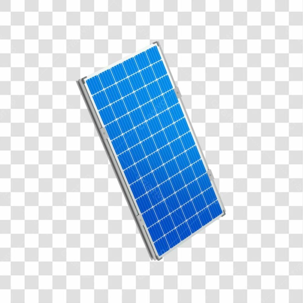 Asset 3D Energia Solar Placa Solar Azul Fotovotaica Isolada Com Fundo Transparente Copiar