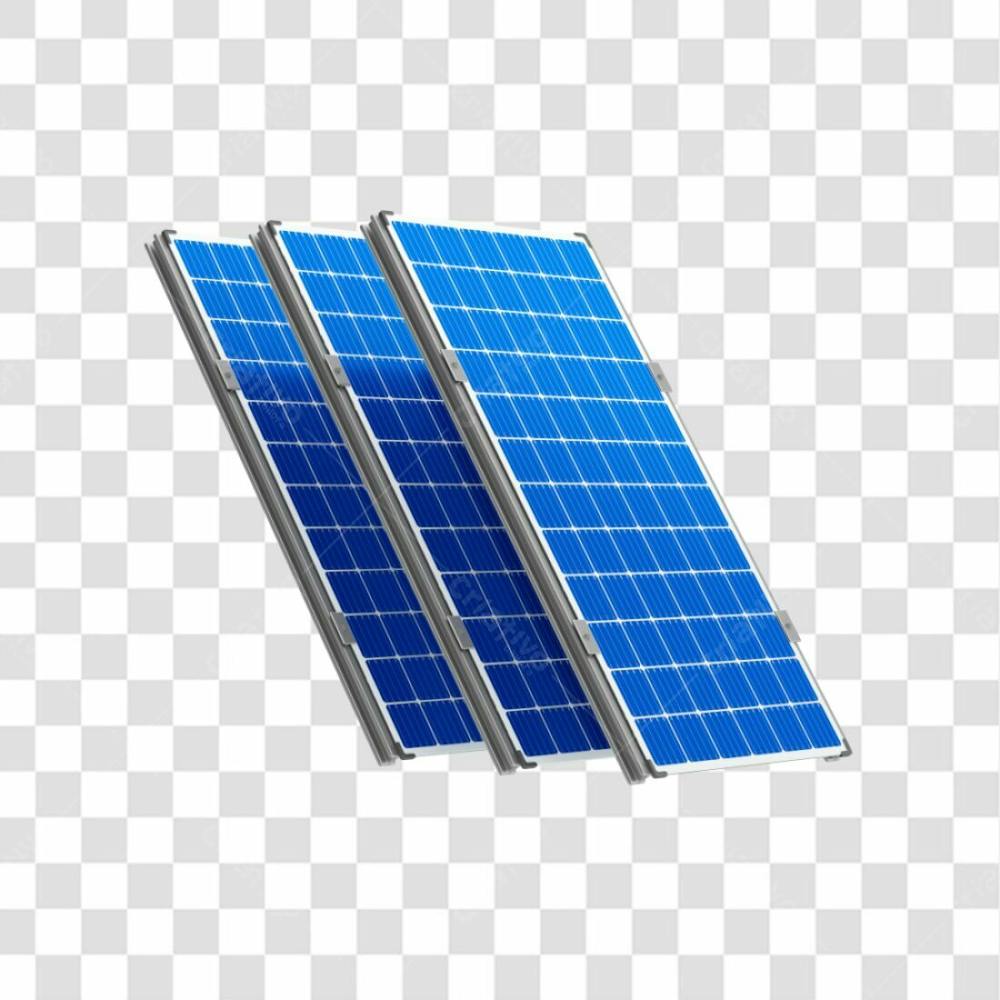 Asset 3D Energia Solar Placa Solar Azul Fotovotaica Isolada Com Fundo Transparente Copiar