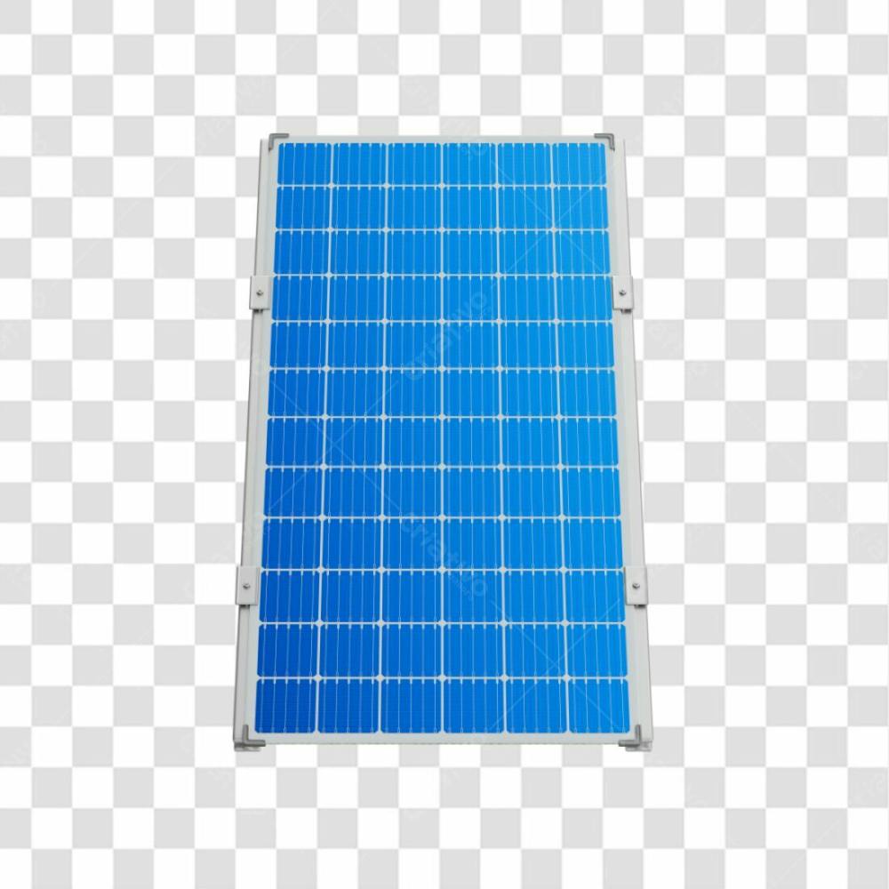 Asset 3D Energia Solar Placa Solar Azul Fotovotaica Isolada Com Fundo Transparente Copiar