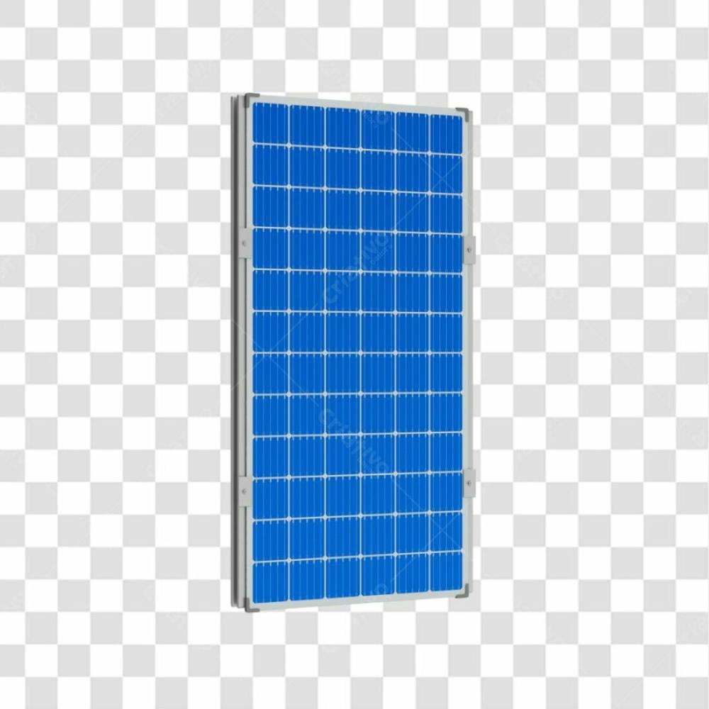 Asset 3D Energia Solar Placa Solar Azul Fotovotaica Isolada Com Fundo Transparente Copiar