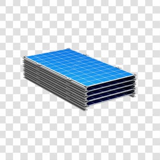 Asset 3d energia solar placa solar azul fotovotaica isolada com fundo transparente copiar