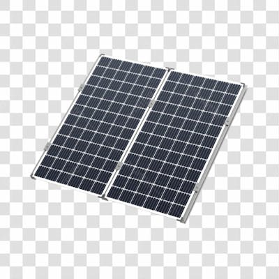 Asset 3D Energia Solar Placa Solar Grafite Fotovotaica Isolada Com Fundo Transparente 4 Copiar