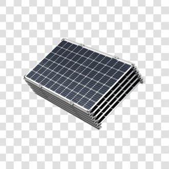 Asset 3d energia solar placa solar grafite fotovotaica isolada com fundo transparente 11 copiar