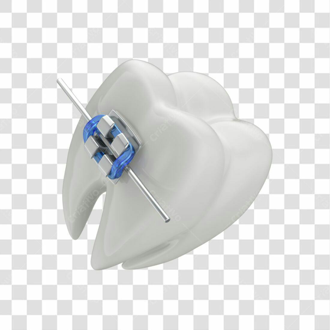 Icone Dente com Aparelho PNG com fundo transparente