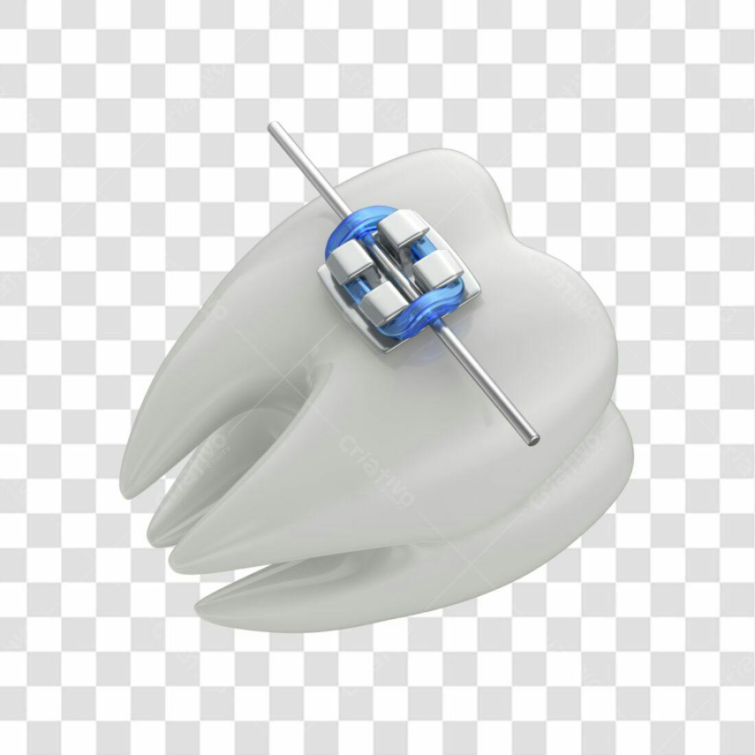 Icone Dente com Aparelho PNG com fundo transparente