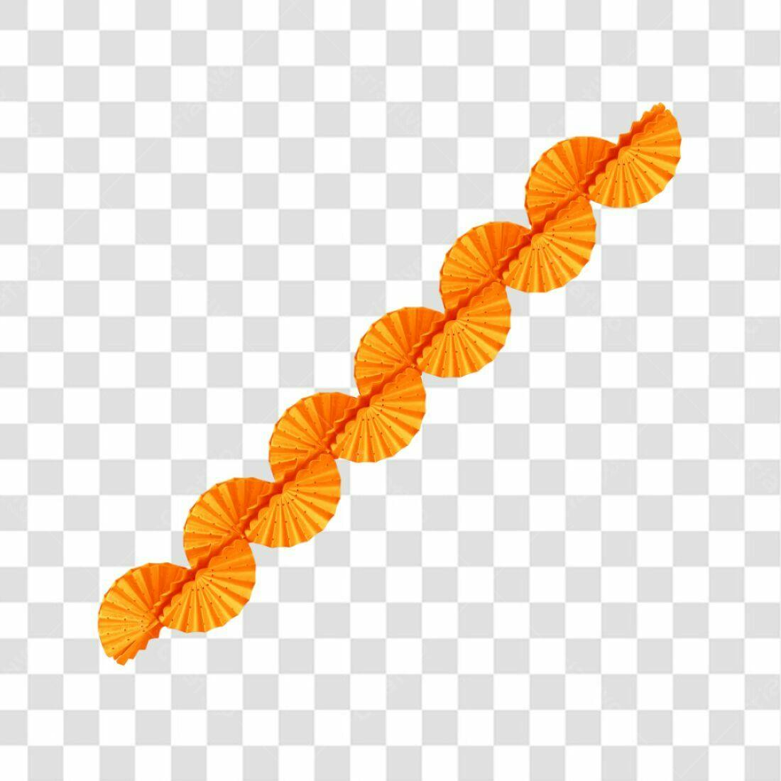 Decoração Festa laranja PNG com fundo transparente