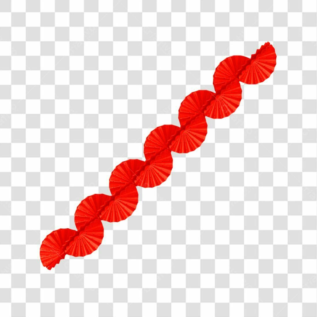 Decoração Festa Vermelha PNG com fundo transparente