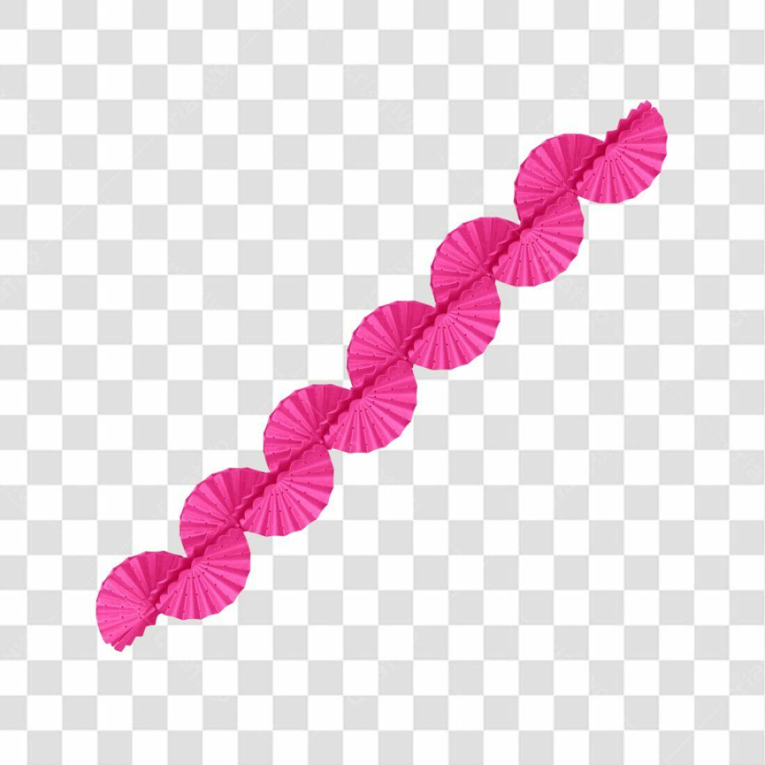 Fita decorativa rosa para festas PNG com fundo transparente