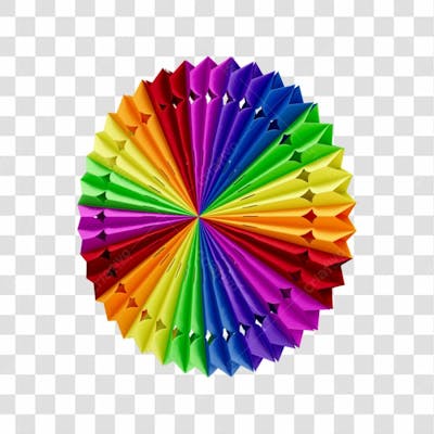 Elemento 3D Enfeite Origami Colorido Para Composição Festa Junina São João Brasileiro Com Fundo Transparente Copiar