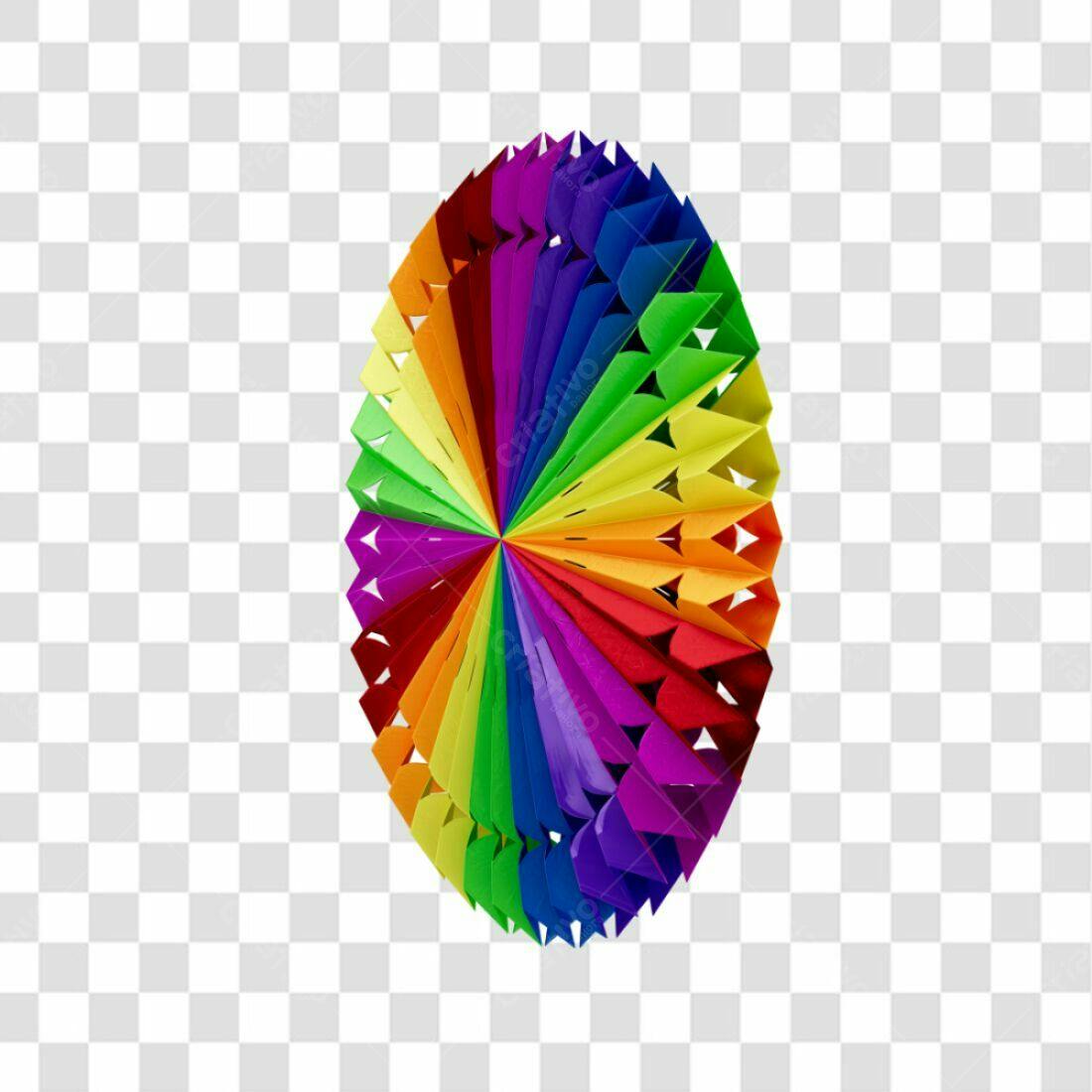 Decoração Arco-íris PNG com fundo transparente