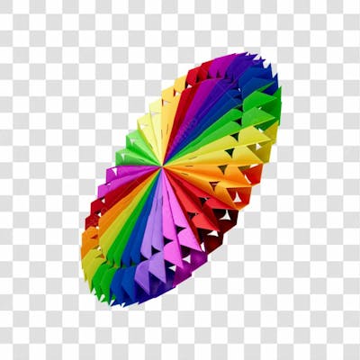 Elemento 3D Enfeite Origami Colorido Para Composição Festa Junina São João Brasileiro Com Fundo Transparente Copiar