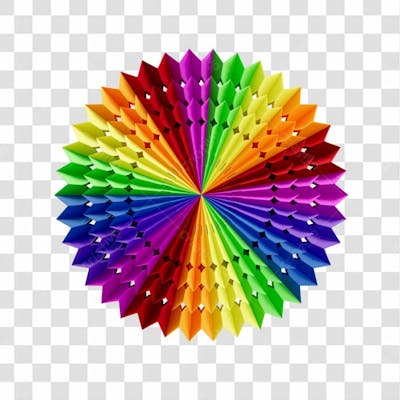 Elemento 3D Enfeite Origami Colorido Para Composição Festa Junina São João Brasileiro Com Fundo Transparente Copiar