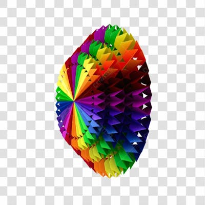 Elemento 3D Enfeite Origami Colorido Para Composição Festa Junina São João Brasileiro Com Fundo Transparente Copiar