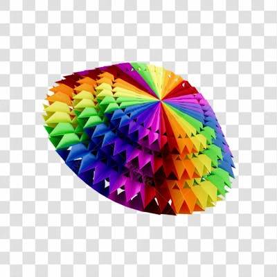 Elemento 3D Enfeite Origami Colorido Para Composição Festa Junina São João Brasileiro Com Fundo Transparente Copiar