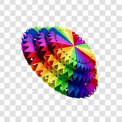 Elemento 3D Enfeite Origami Colorido Para Composição Festa Junina São João Brasileiro Com Fundo Transparente Copiar