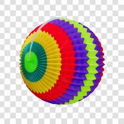 Elemento Balão De Papel Colorido Composição Festa Junina São João Brasileiro Com Fundo Transparente Copiar