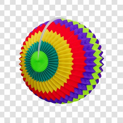 Elemento Balão De Papel Colorido Composição Festa Junina São João Brasileiro Com Fundo Transparente Copiar