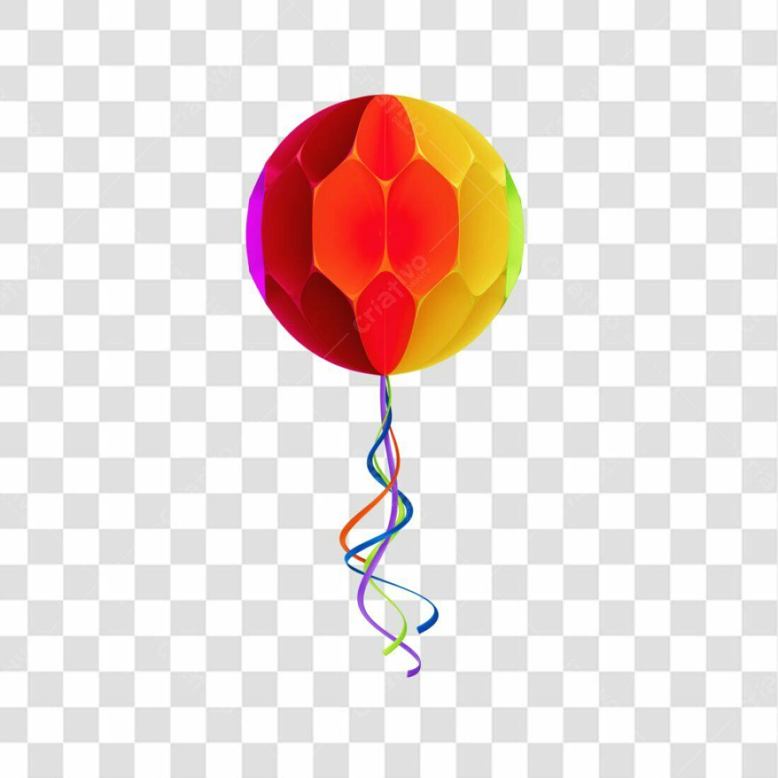 Icone Festa Balão Colorido PNG com fundo transparente