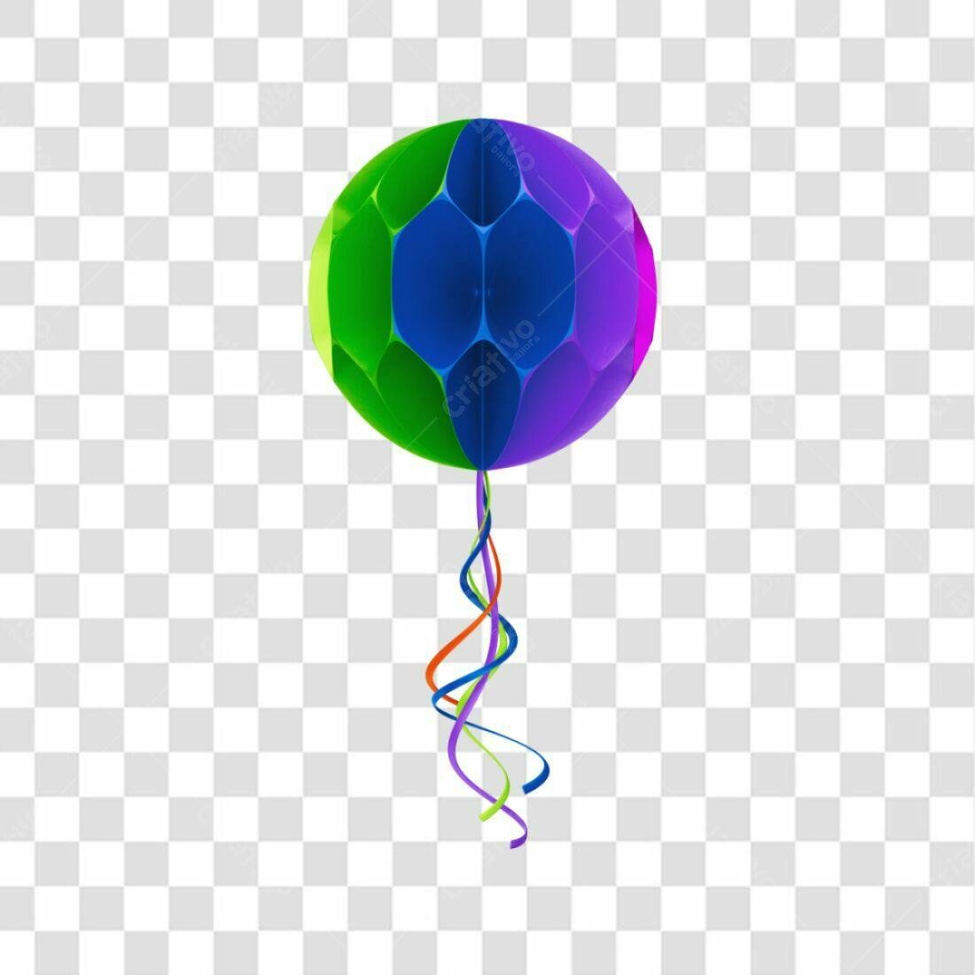 Icone Festa Balão Colorido PNG com fundo transparente