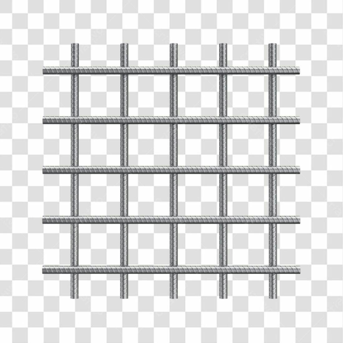 Icone grade metálica PNG com fundo transparente