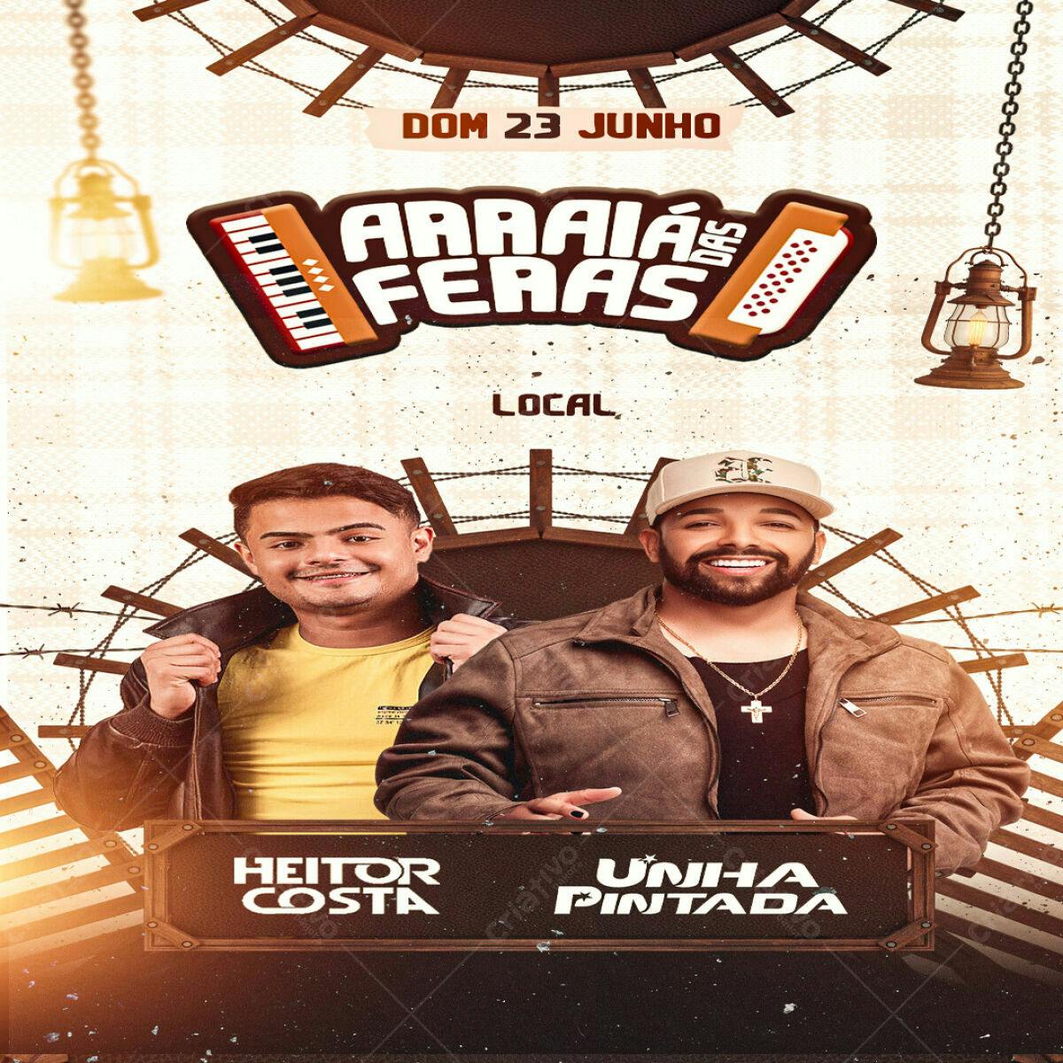 Flyer Arraia das Festas PSD Editável