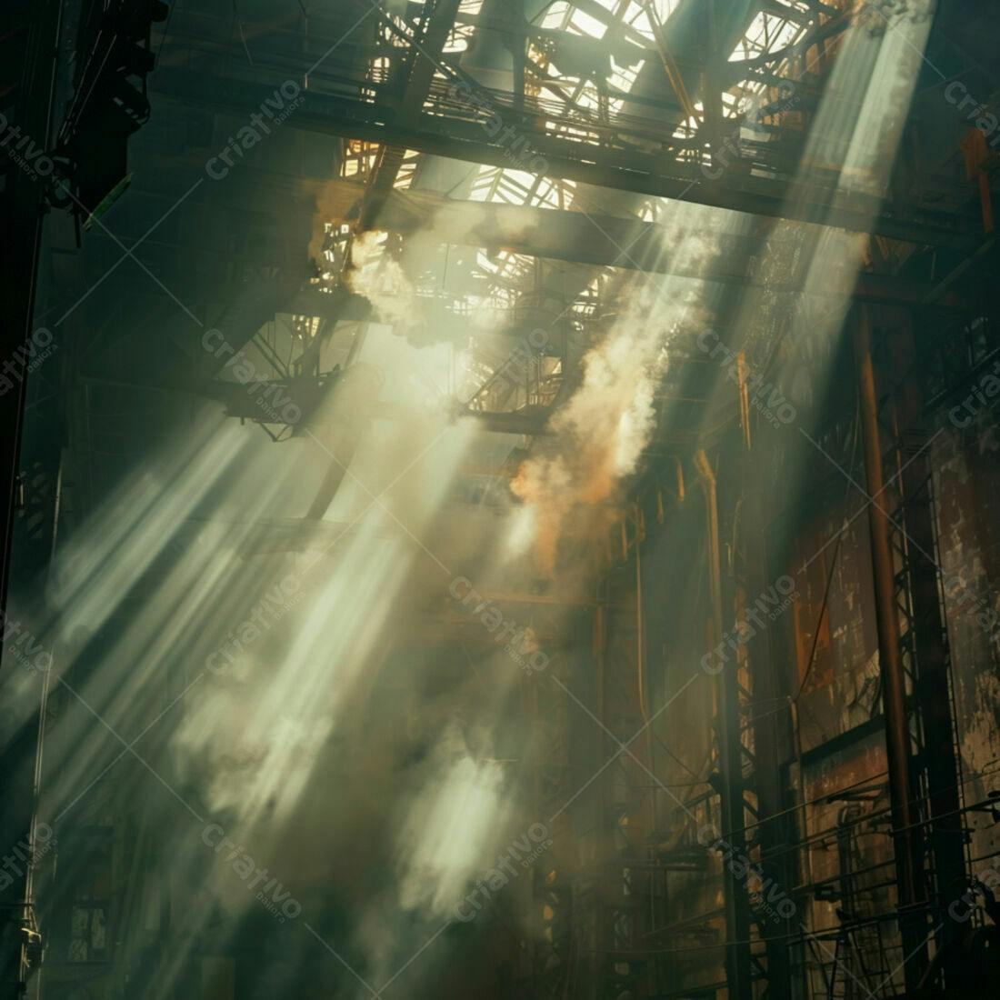 Raios de Sol em Fábrica Abandonada