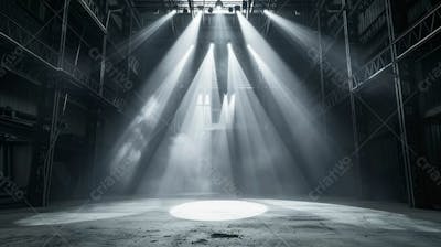 Imagem De Uma Estrutura De Palco Em Aço E Ferro Iluminada 104