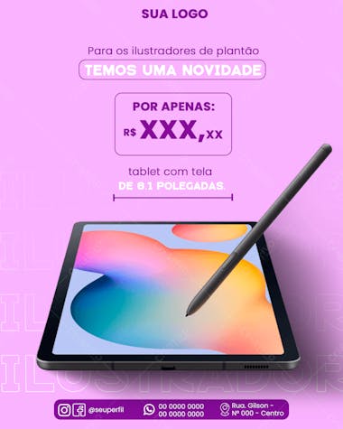 Criativo feed informática tablet