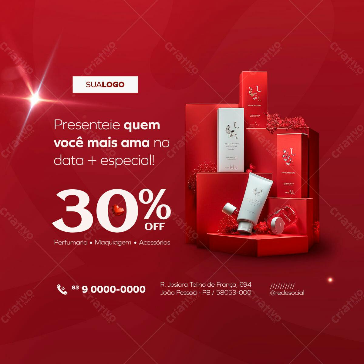 Banner Dia dos Namorados PSD Editável