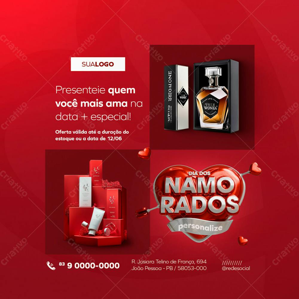 Campanha Dia Dos Namorados Social Media Post Feed