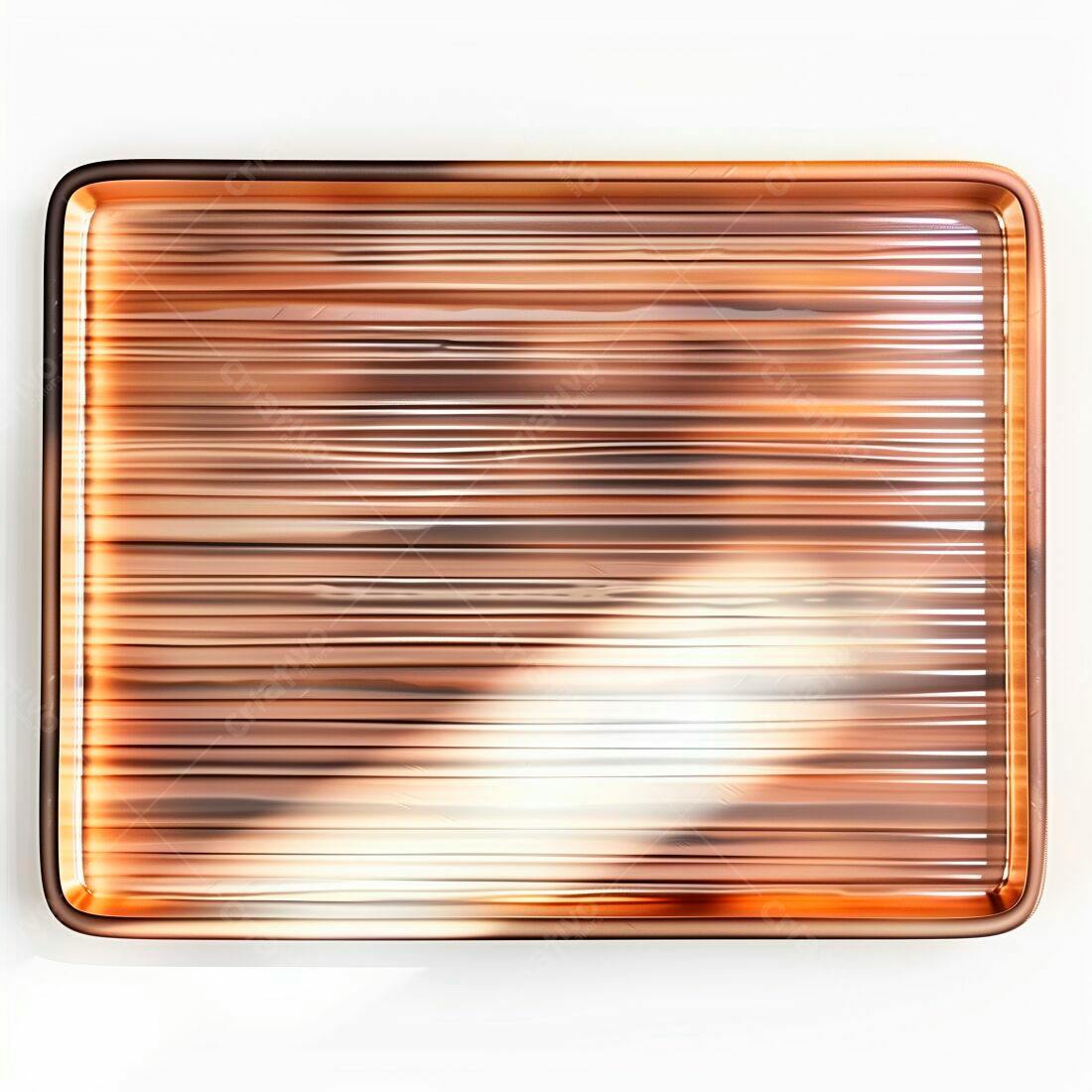 Bandeja retangular marrom design moderno