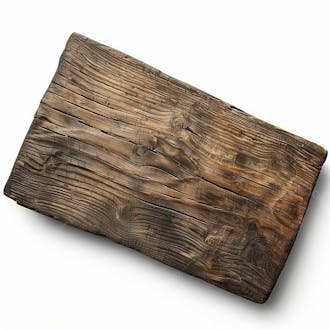 Elemento 3d, tábua, placa de madeira, para composição
