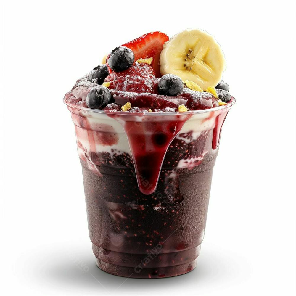 Copo De Sorvete Com Açaí, Sorveteria, Açaíteria