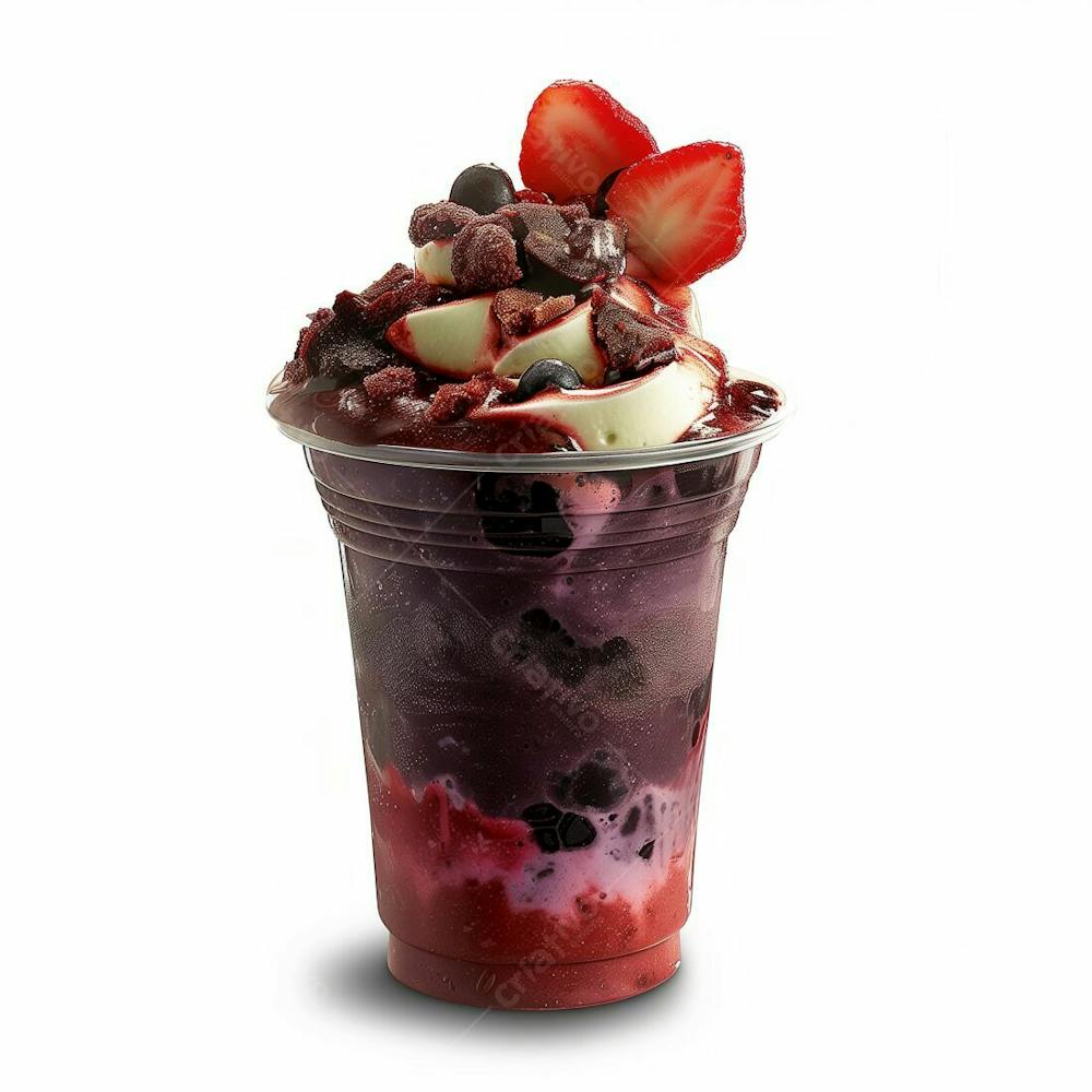 Copo De Sorvete Com Açaí, Sorveteria, Açaíteria