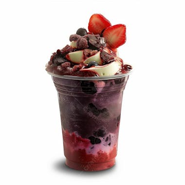 Copo de sorvete com açaí, sorveteria, açaíteria