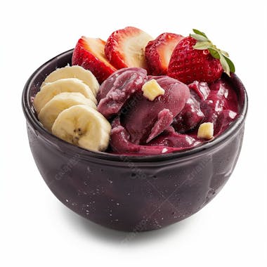 Tigela de açaí, sorveteria, açaíteria