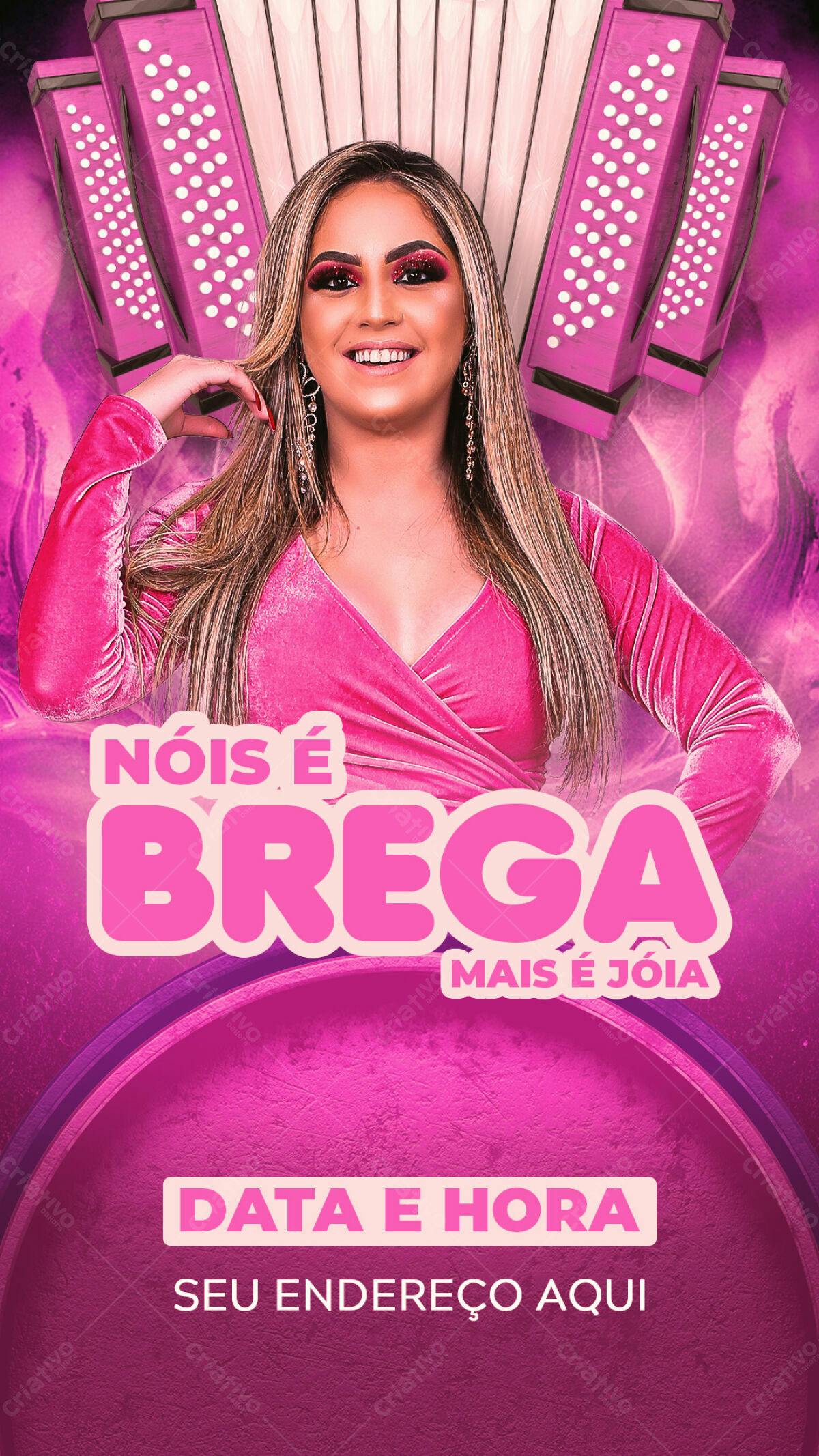 Flyer para Festa Brega PSD Editável