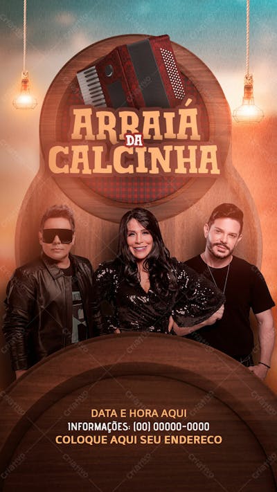 Flyers De Eventos Festa Junina Forró E São João Modelo 12