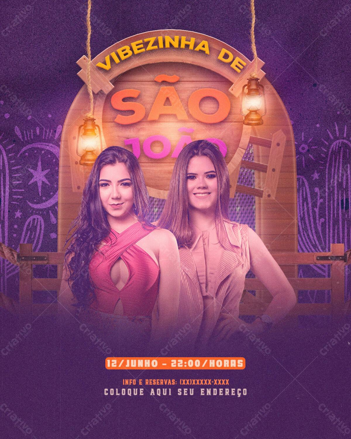 Flyer Festa de São João PSD Editável